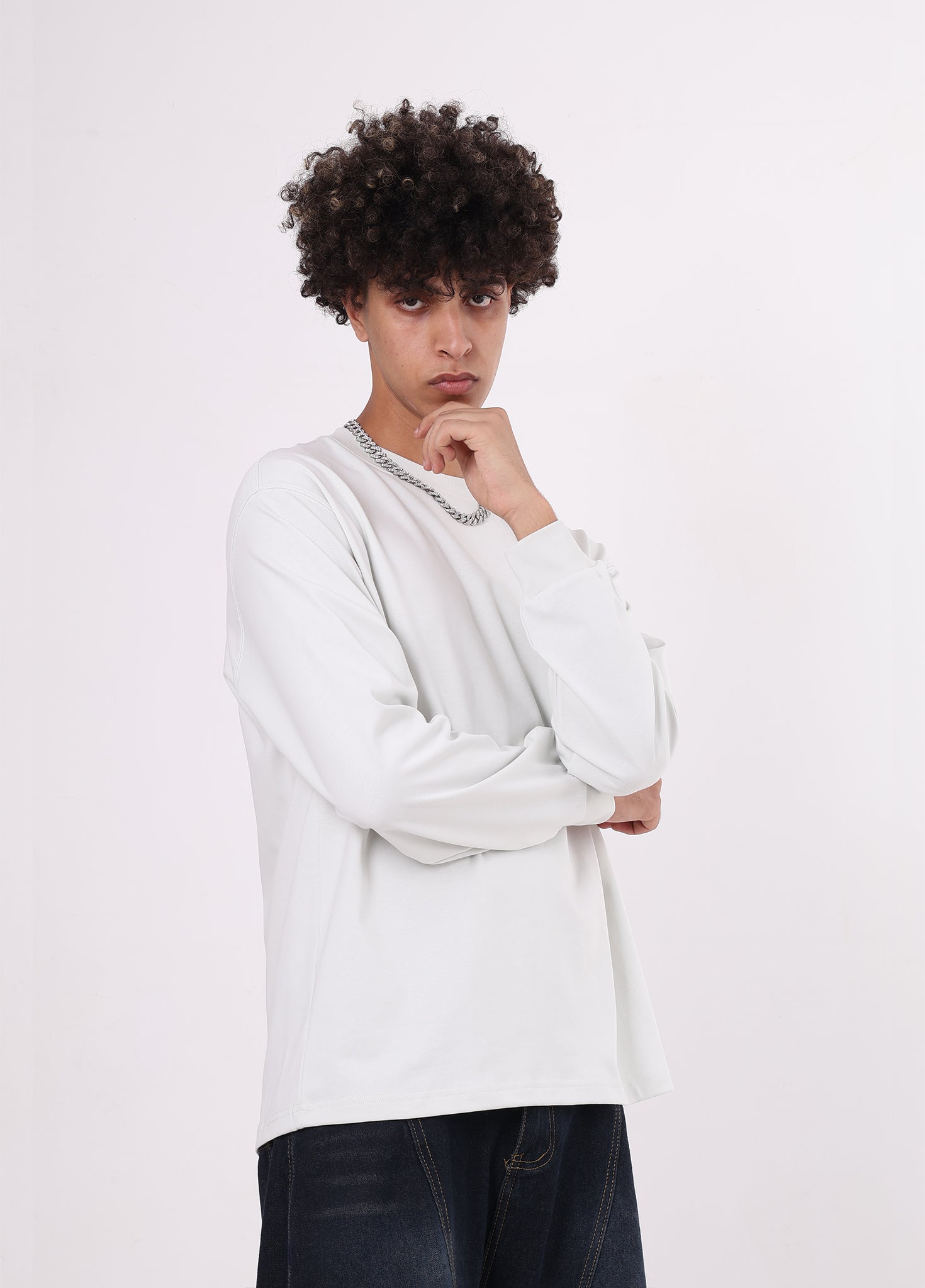 Honeycomb Mesh Long-sleeved T-shirt