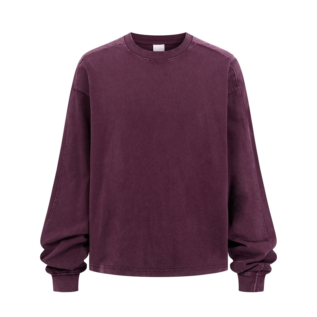Grunge Style Batik Patchwork Long Sleeve Tee
