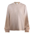 Rolled Raw Hem Long Sleeve Tee