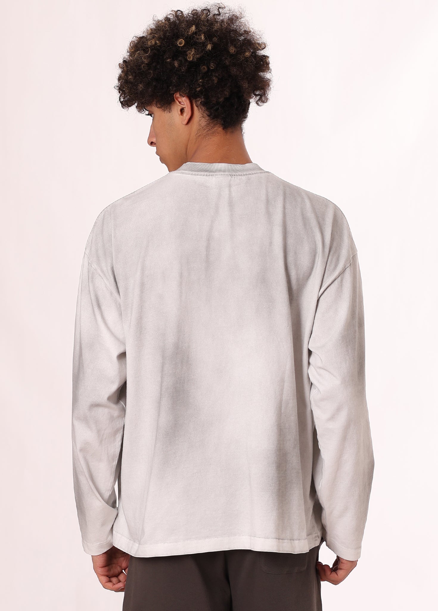 Grunge Style Monkey Wash Long Sleeve Tee