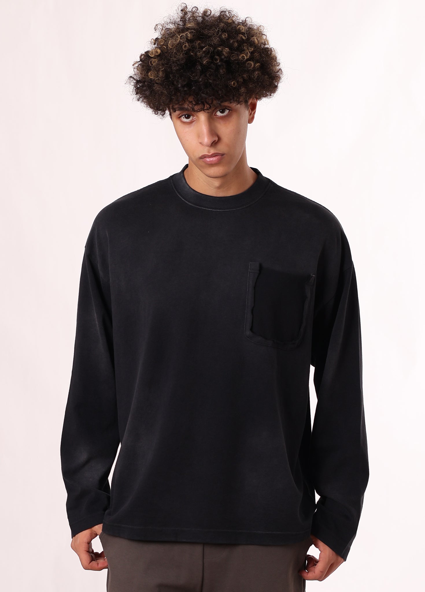 Grunge Style Monkey Wash Long Sleeve Tee