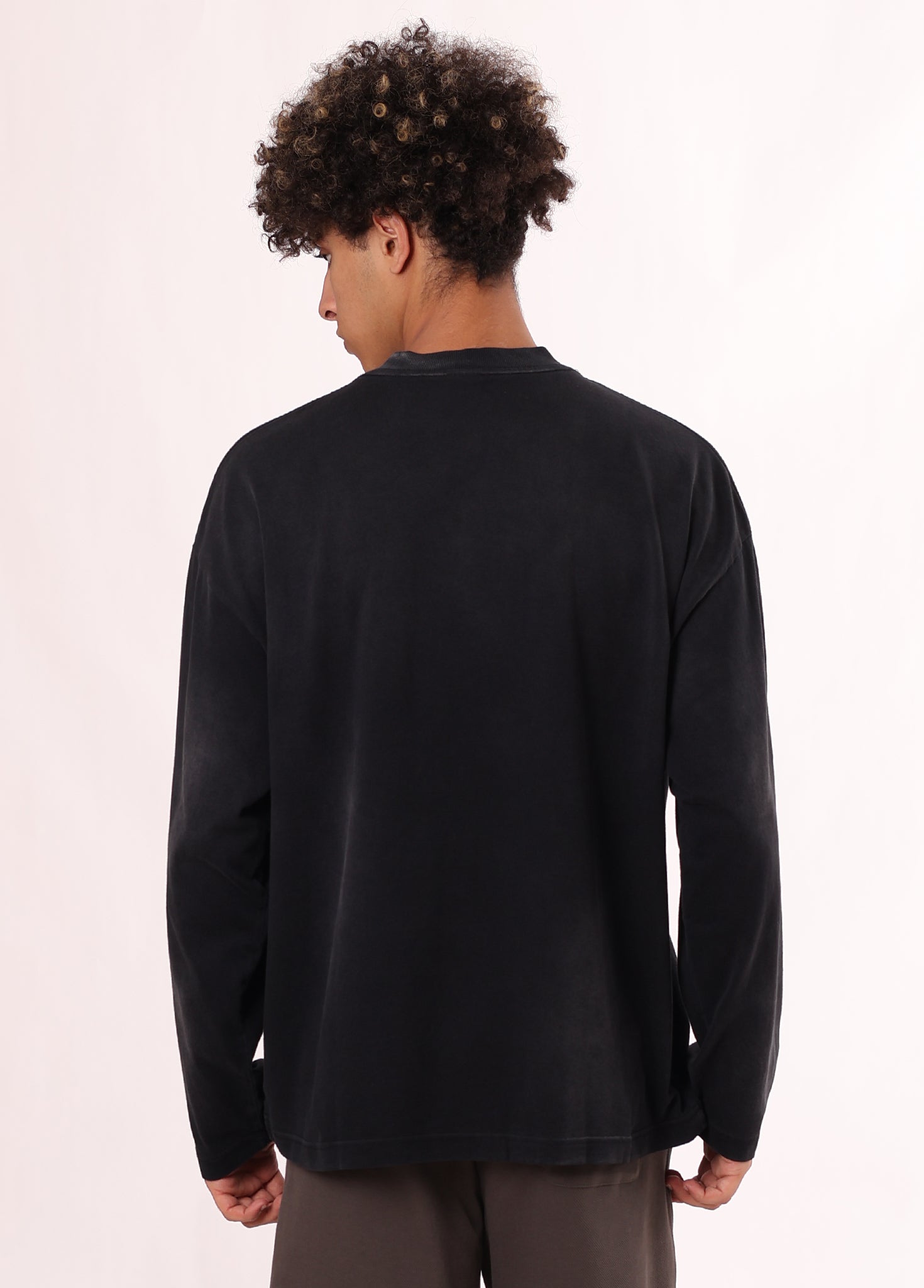 Grunge Style Monkey Wash Long Sleeve Tee