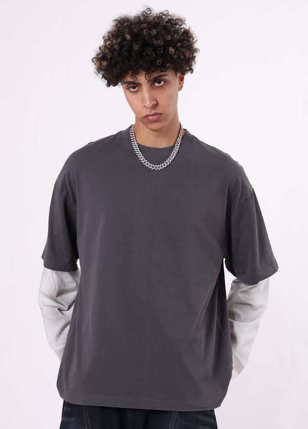 Wasteland Mock-Layer Long Sleeve Tee