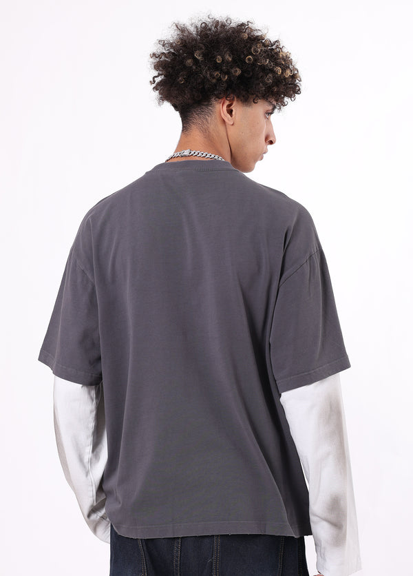Wasteland Mock-Layer Long Sleeve Tee
