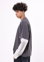 Wasteland Mock-Layer Long Sleeve Tee