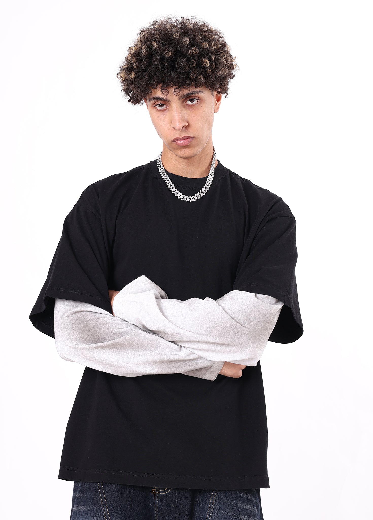 Wasteland Mock-Layer Long Sleeve Tee