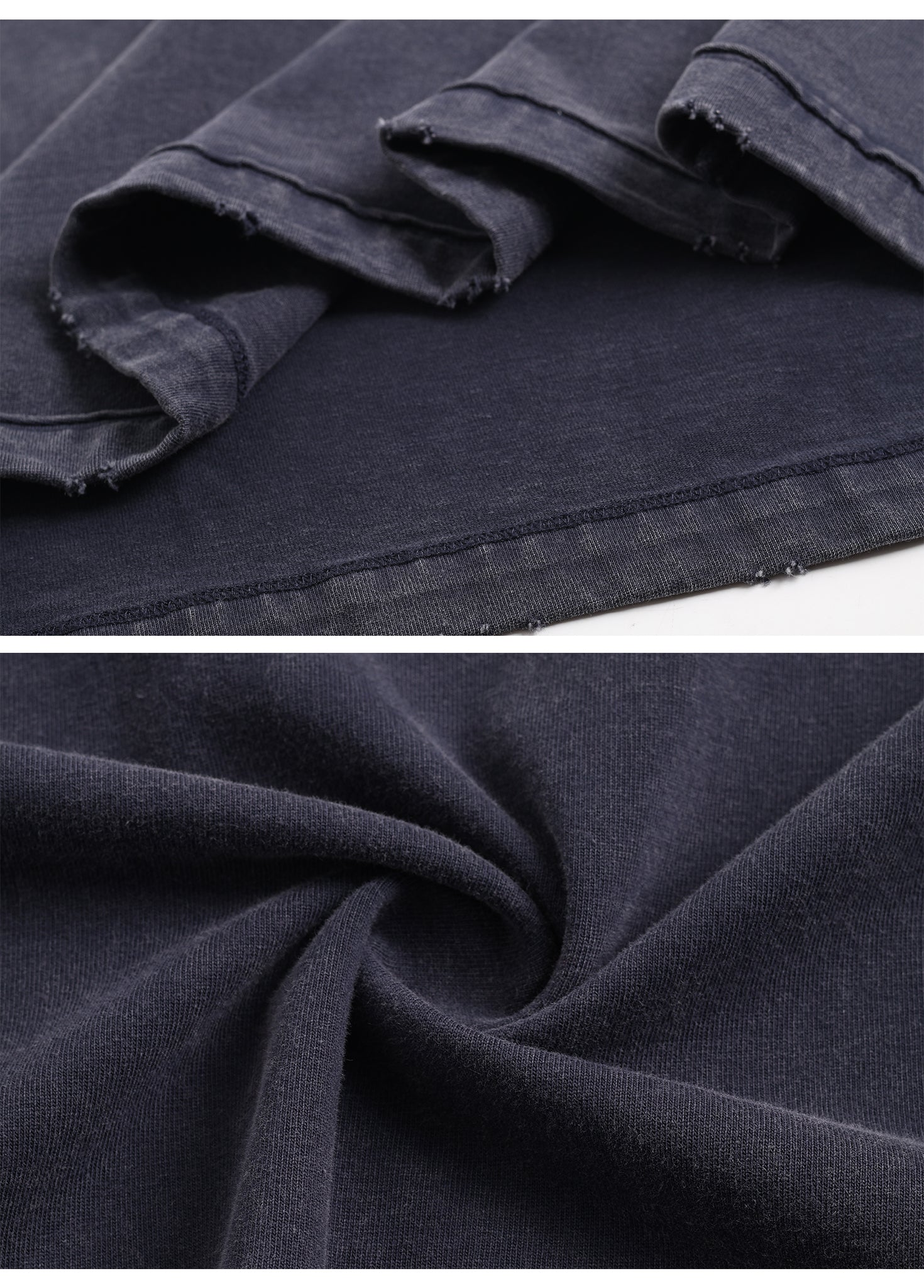 Contrast Stitching Spliced Long Sleeve Tee