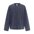 Contrast Stitching Spliced Long Sleeve Tee