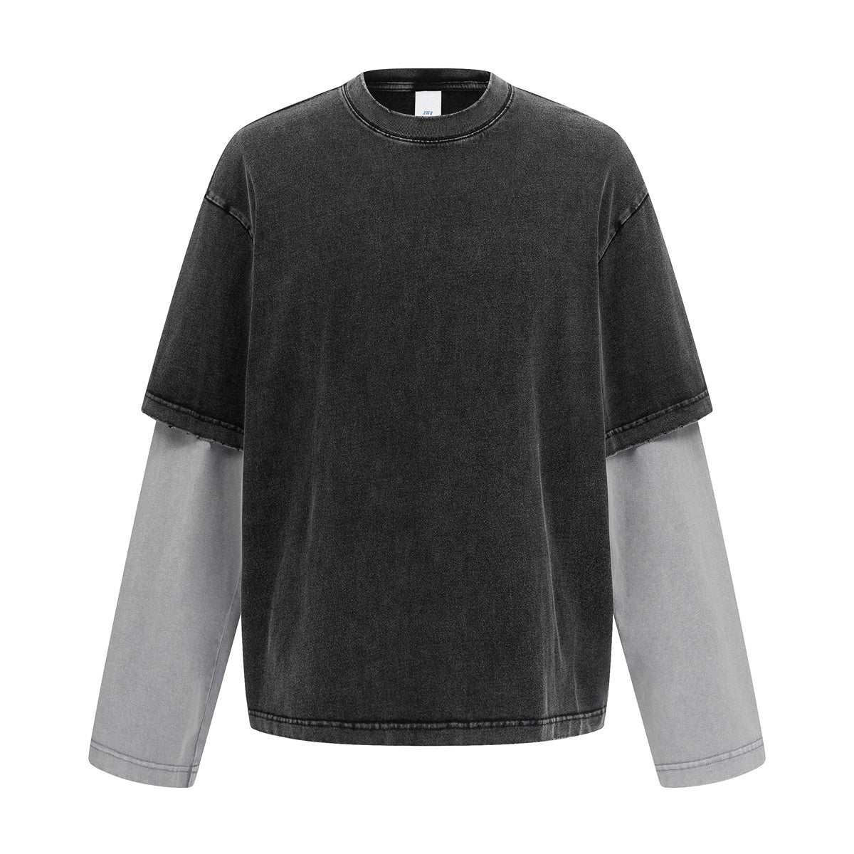 Mock Two-Piece Long Sleeve Tee