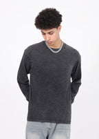 Vintage distressed long-sleeve t-shirt