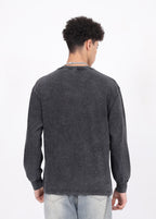Vintage distressed long-sleeve t-shirt