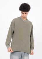 Vintage distressed long-sleeve t-shirt
