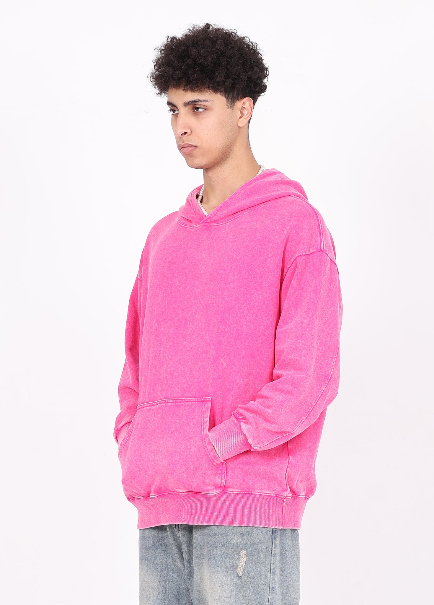 Drop-shoulder Oversized Hooded