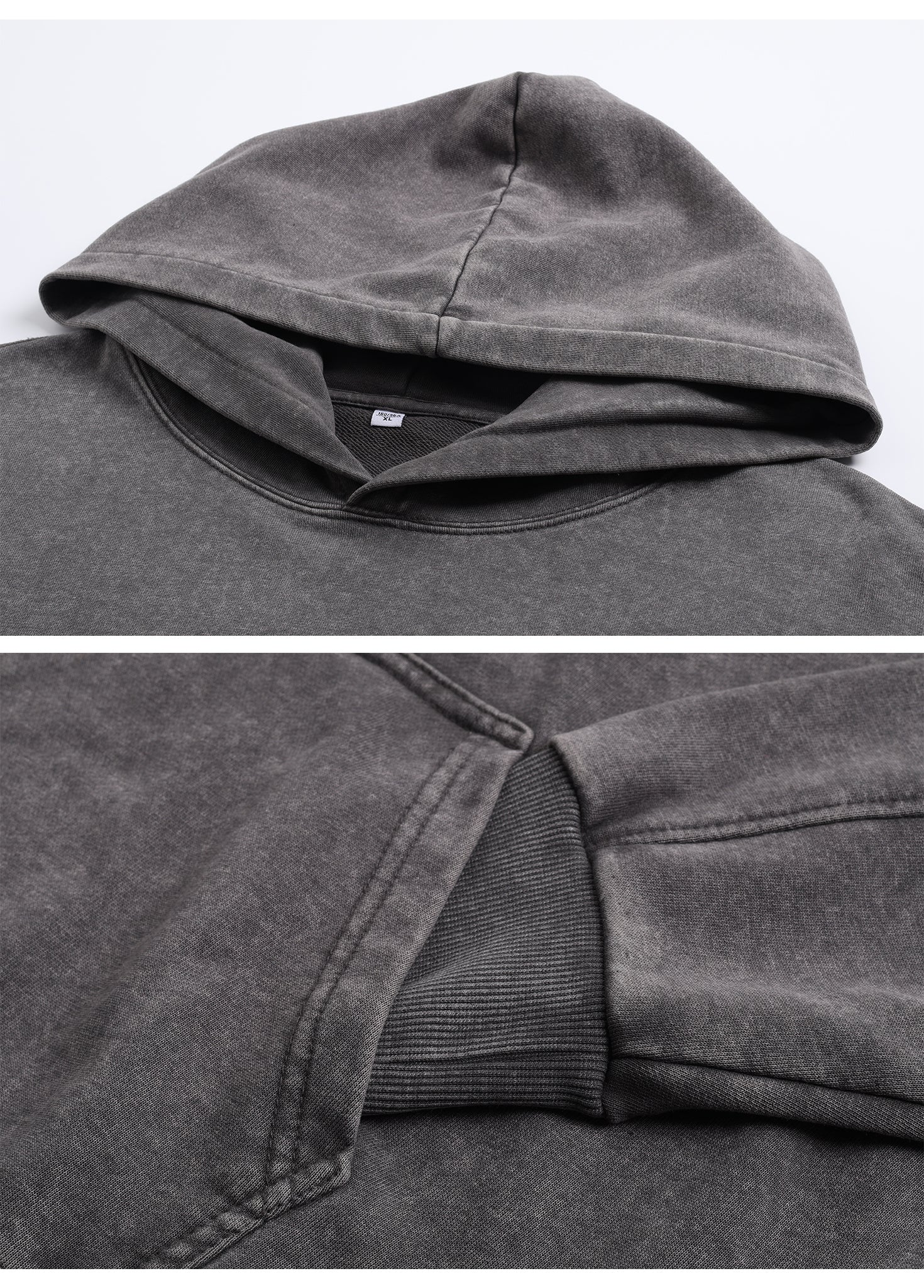 Drop-shoulder Oversized Hooded