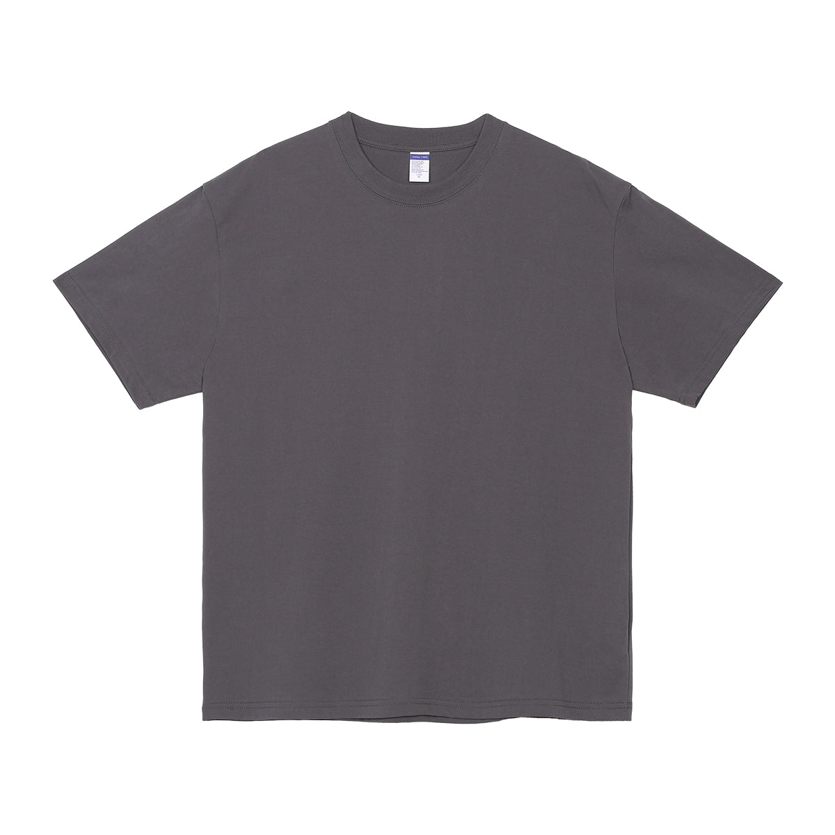Wholesale 100% cotton 230g heavyweight solid color crew-neck short-sleeve drop-shoulder blank t-shirt