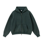 Vintage Fleece Zipper-up Hoodie