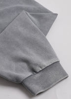 Half Zip Stand Collar Vintage Sweatshirt