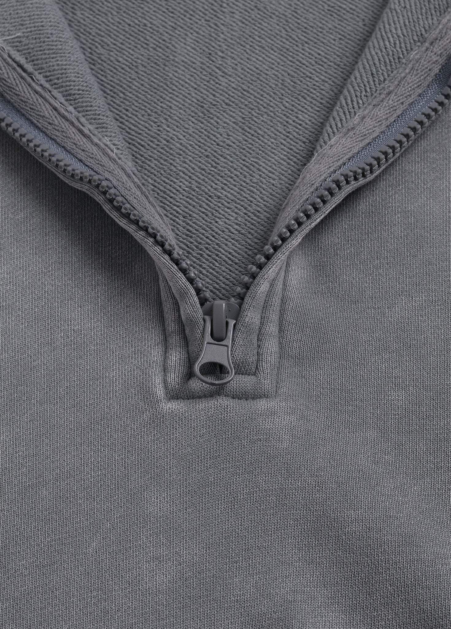 Half Zip Stand Collar Vintage Sweatshirt