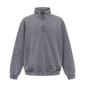 Half Zip Stand Collar Vintage Sweatshirt