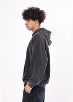 Distressed Double Yarn French Terry Hoodie