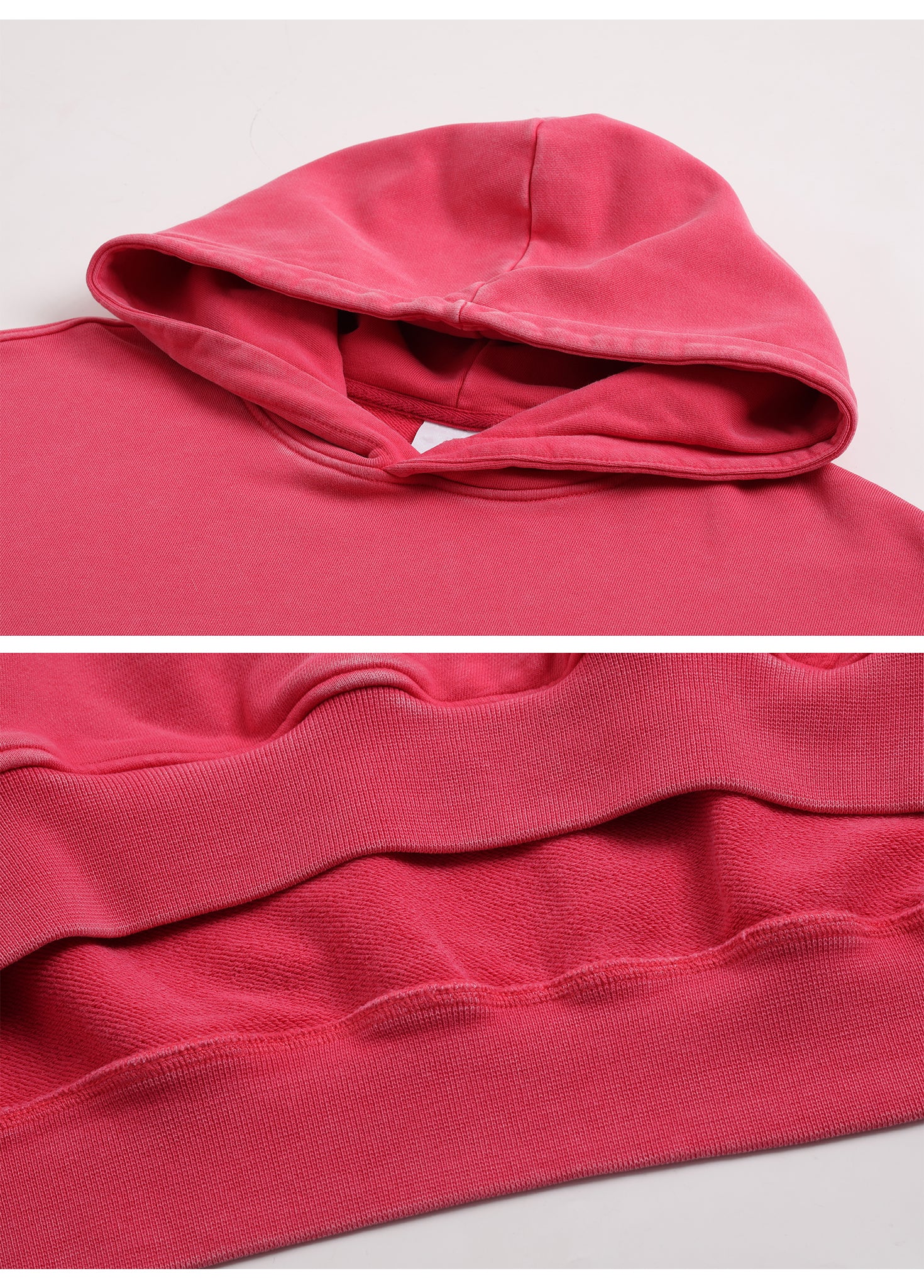 Distressed Double Yarn French Terry Hoodie
