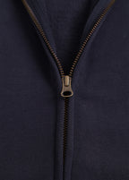 Thermal Side Pockets Zip Up Hoodie