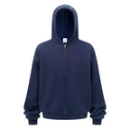 Thermal Side Pockets Zip Up Hoodie
