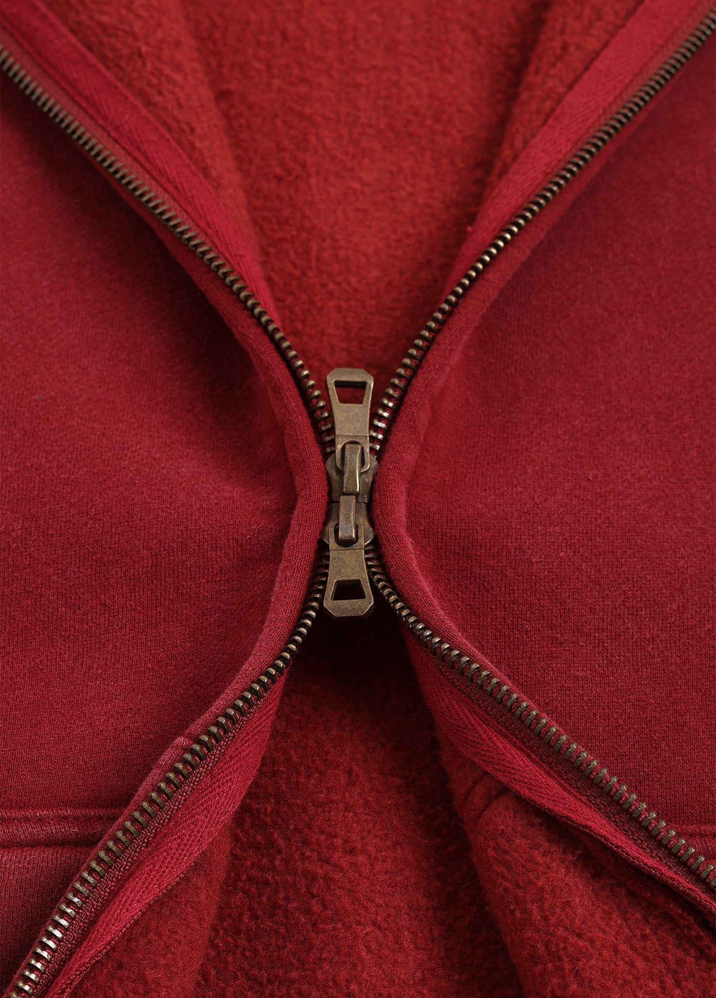 Cropped Boxy Fit Full Zip Hoodie