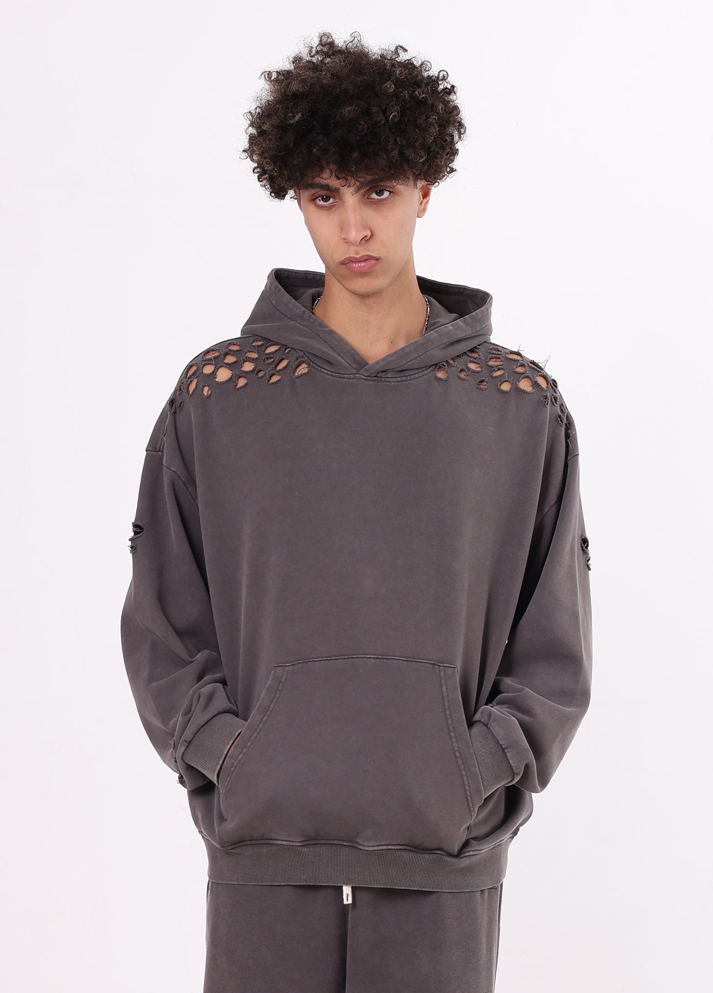 Ripped Distressed Hoodie