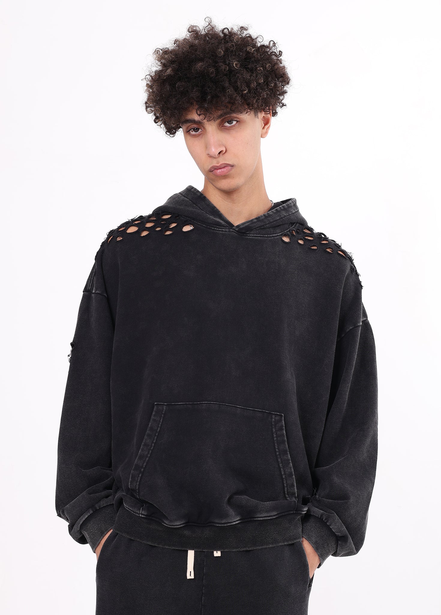Ripped Distressed Hoodie