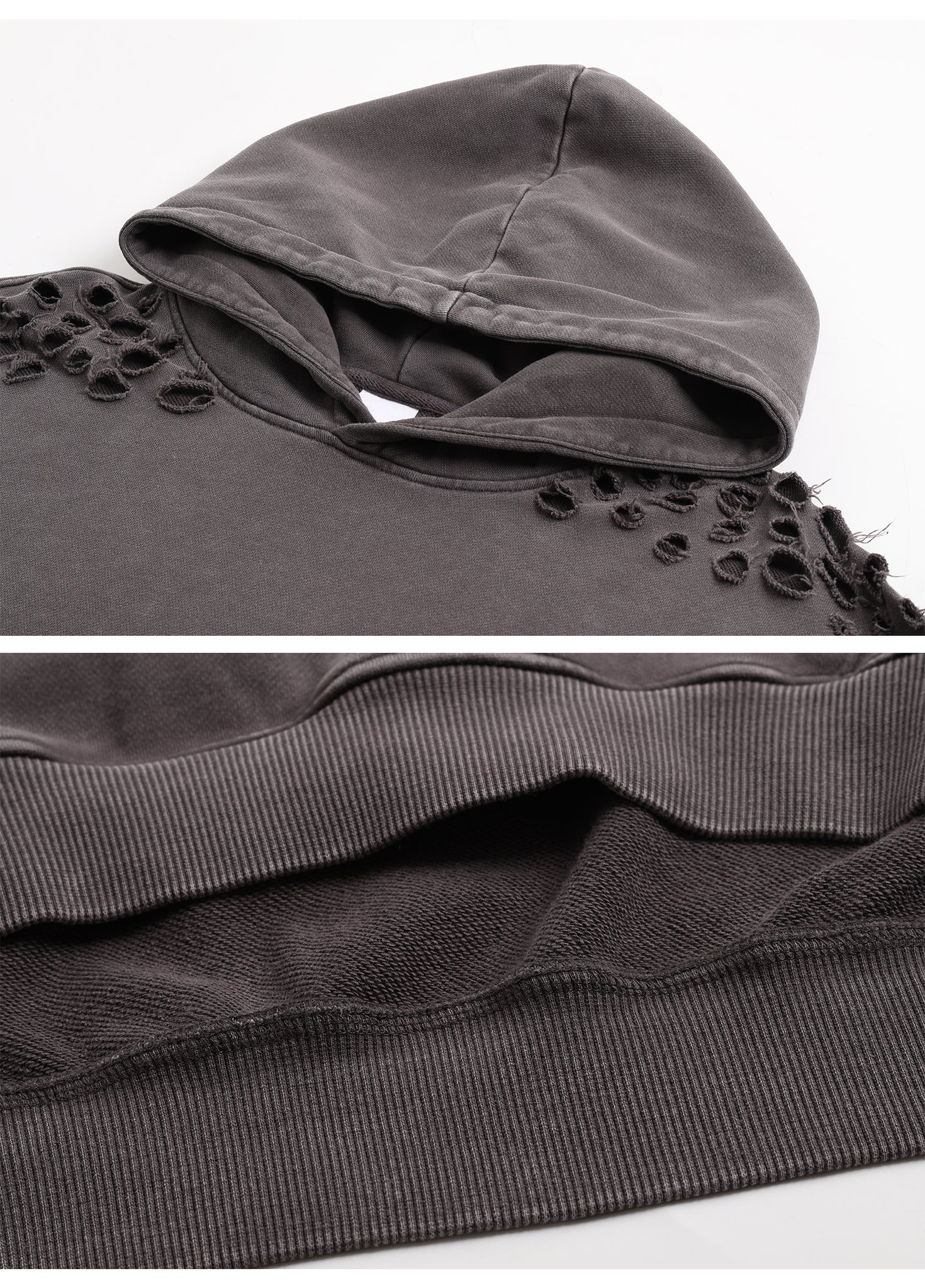 Ripped Distressed Hoodie