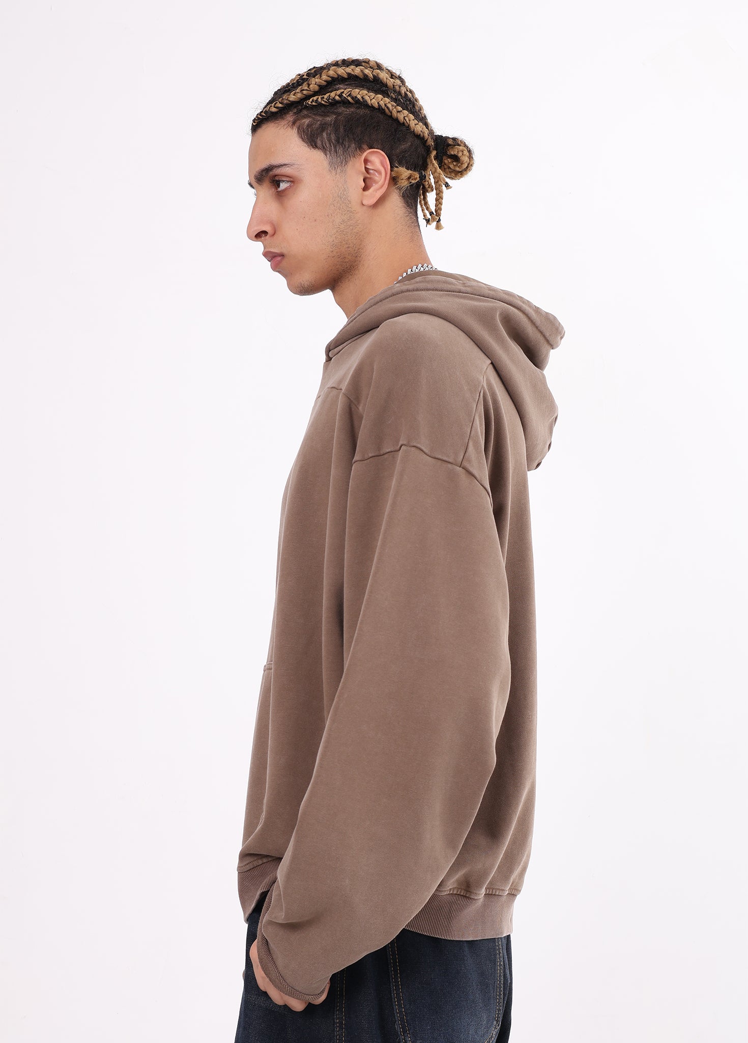 Spliced Raw Edge Wasteland Hoodie