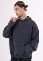 Spliced Raw Edge Wasteland Hoodie