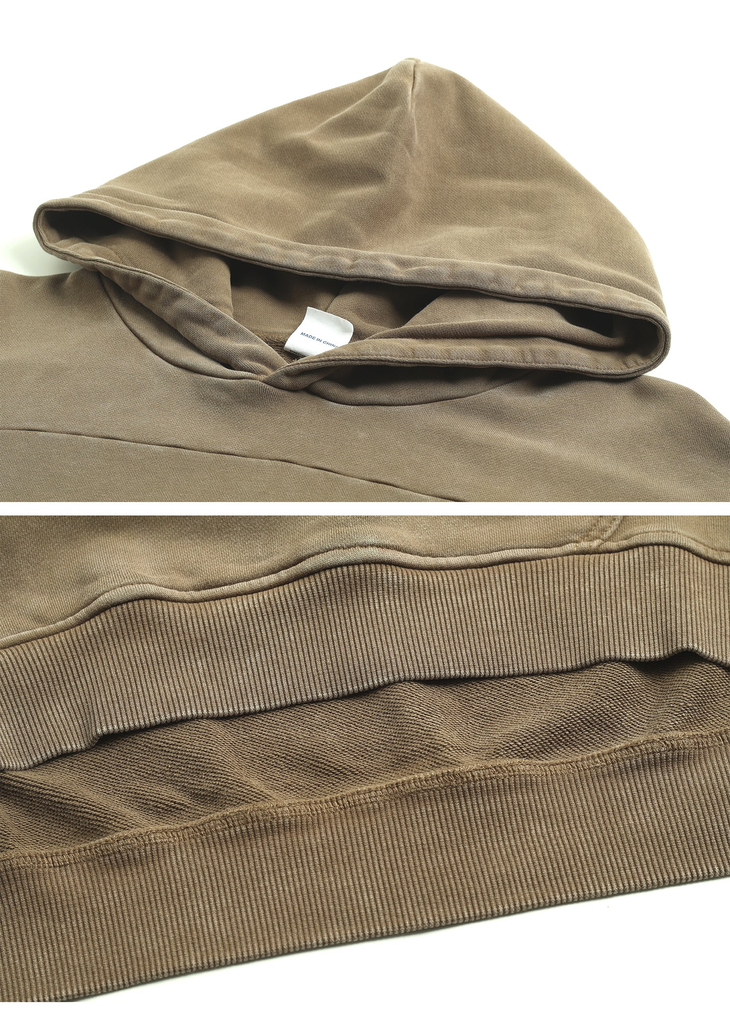 Spliced Raw Edge Wasteland Hoodie