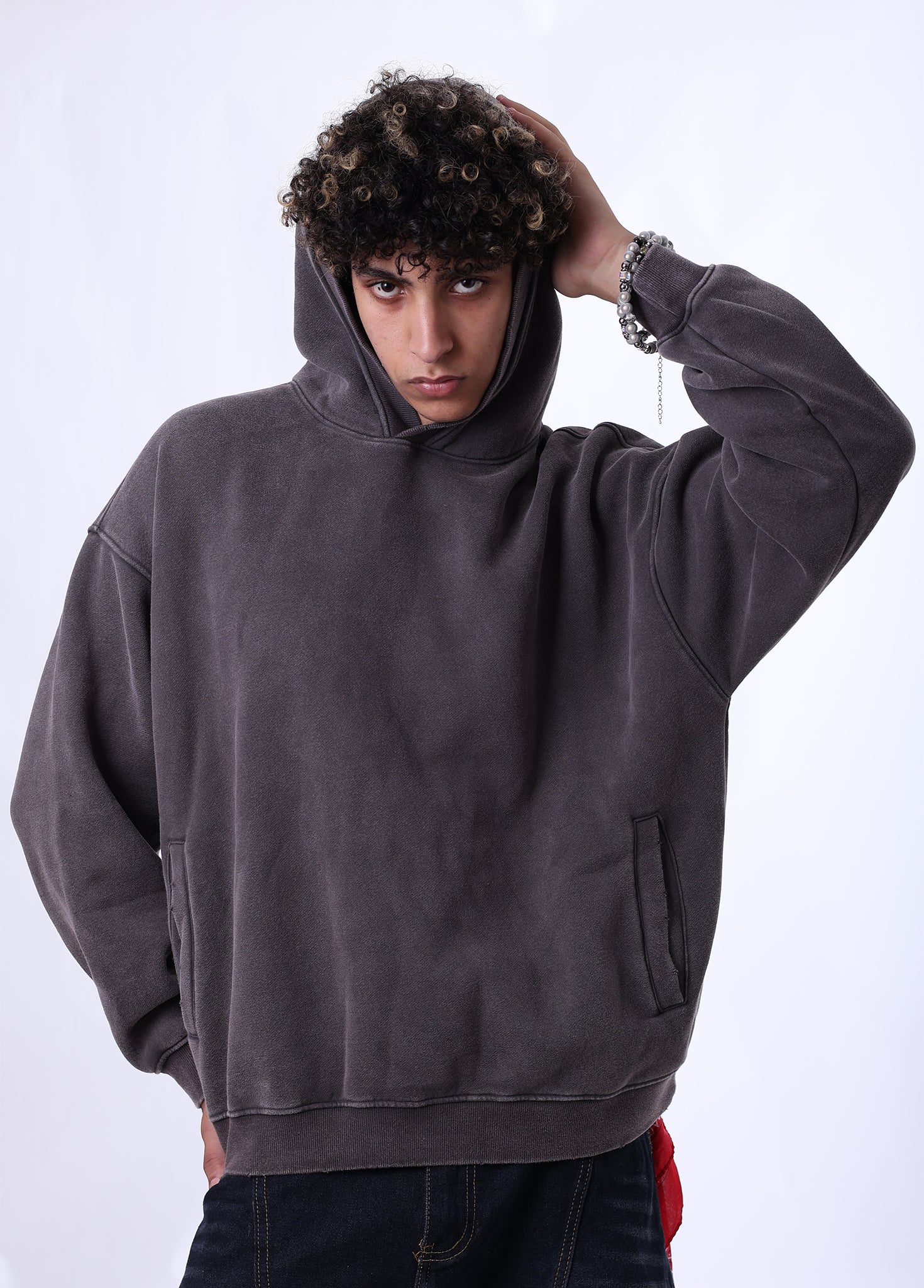 Side Pocket Brushed Hoodie