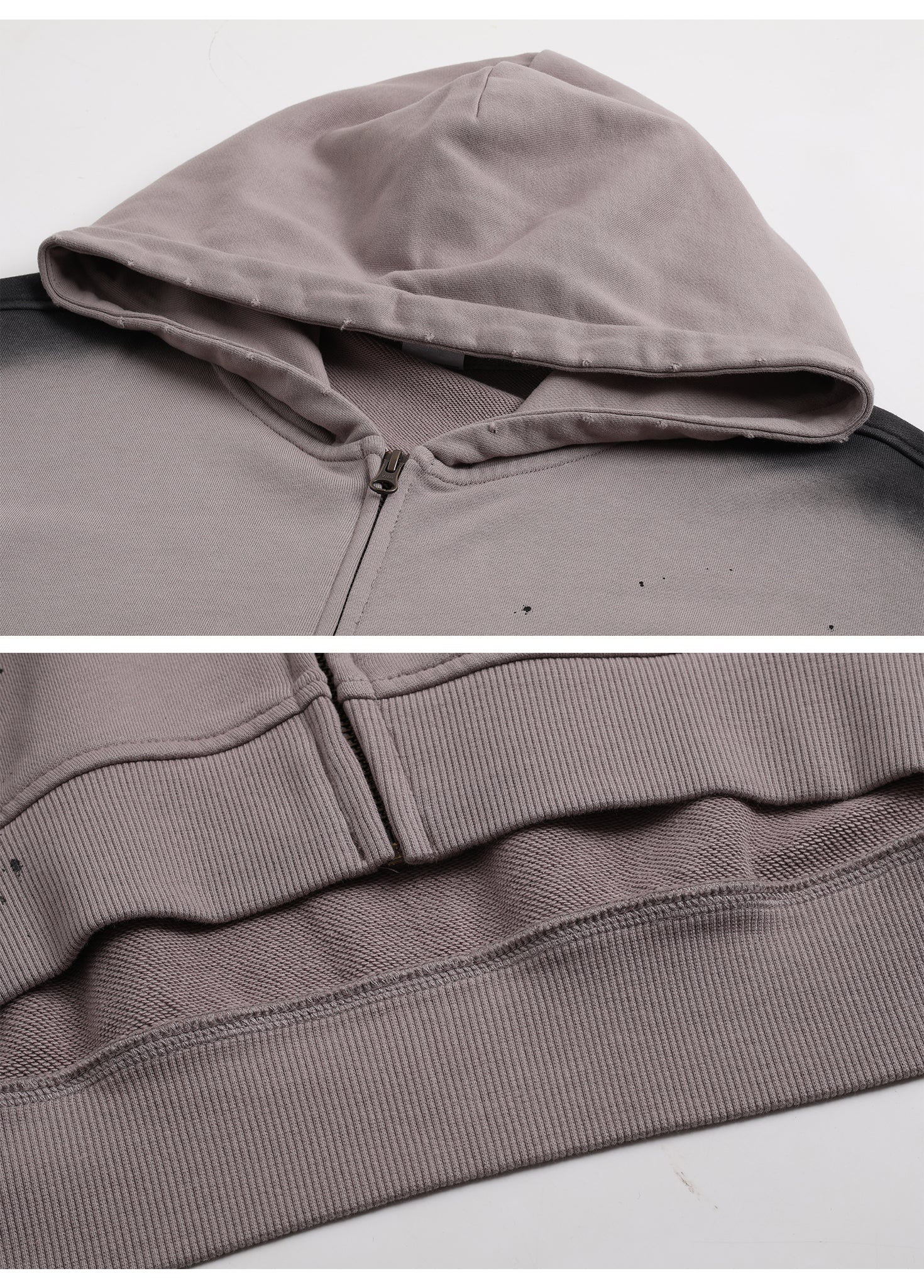 Spray Paint Graffiti Zipper Hoodie
