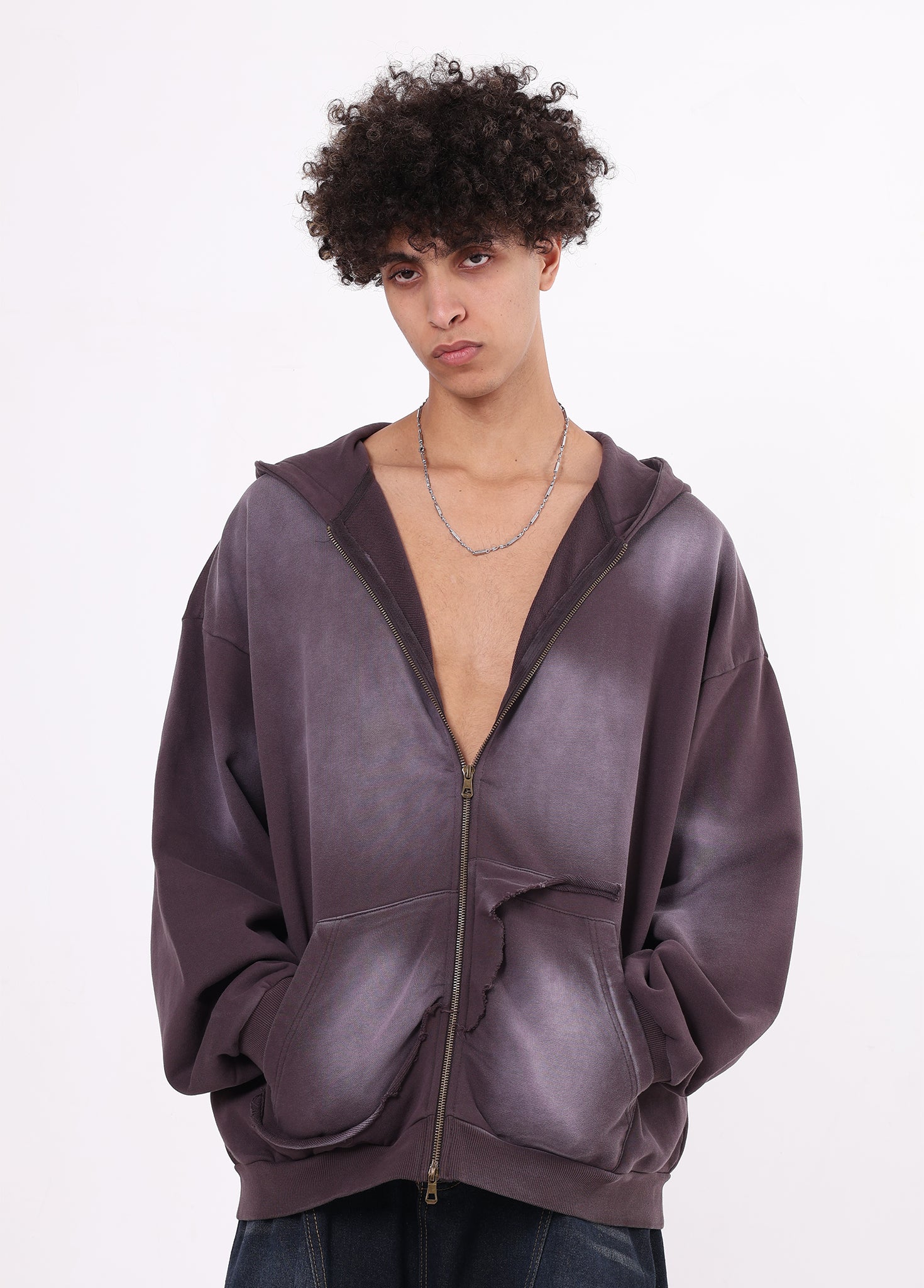 Destroyed Pocket Hoodie
