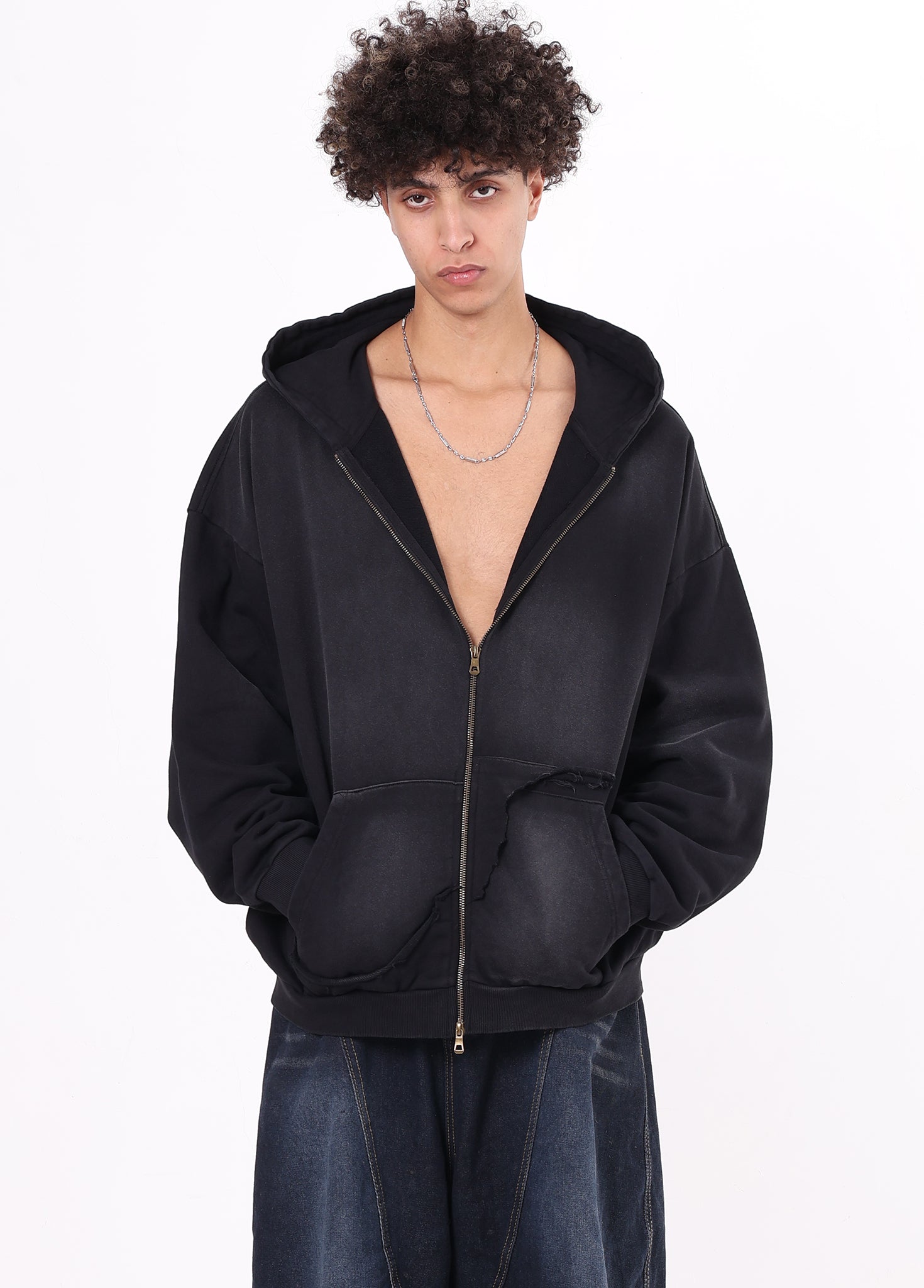 Destroyed Pocket Hoodie