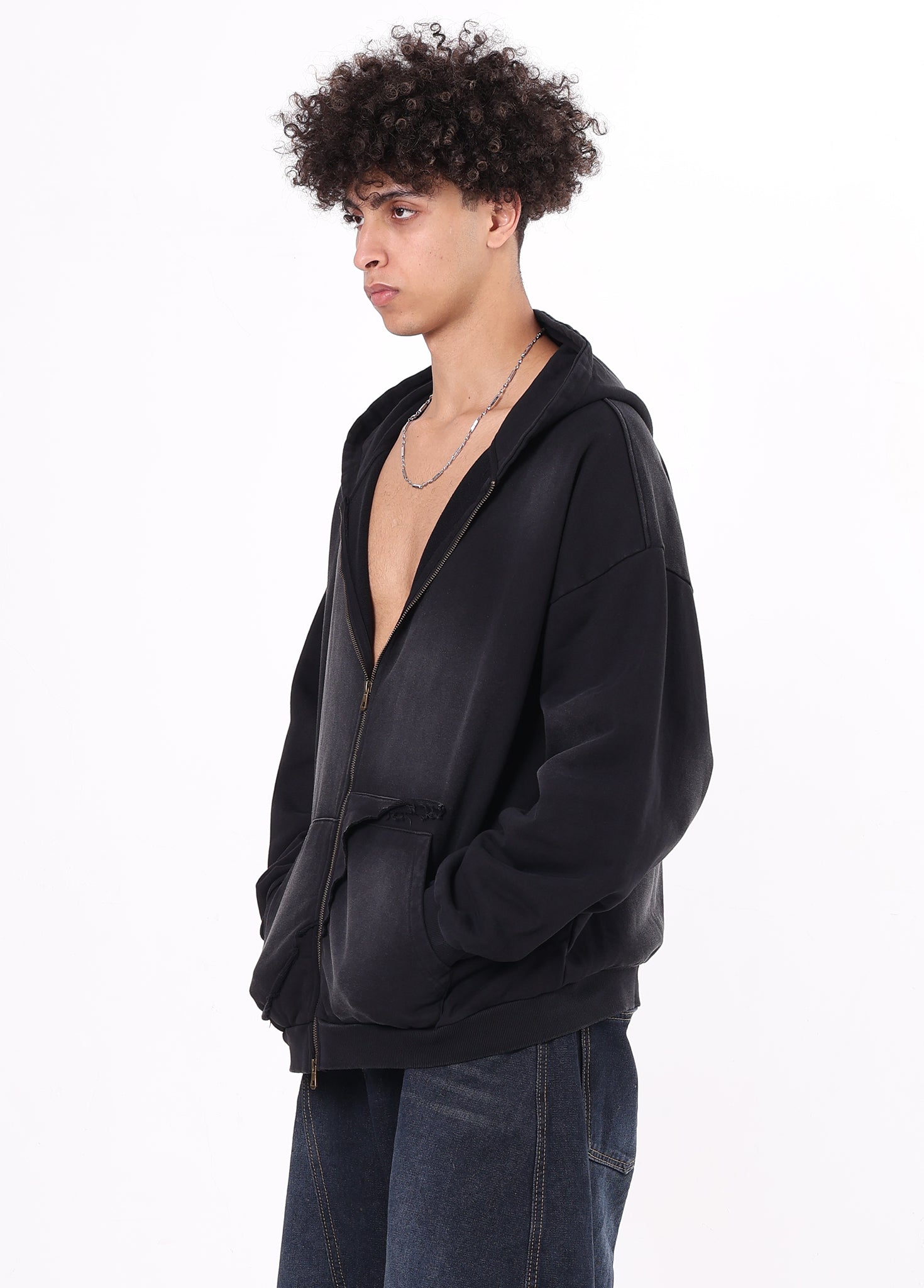 Destroyed Pocket Hoodie