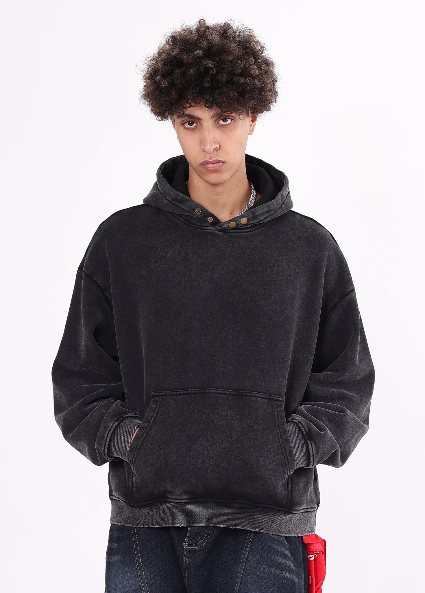 Snap Button Hoodie
