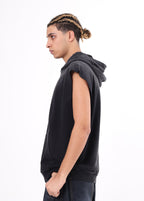 Sleeveless Hooded Vest