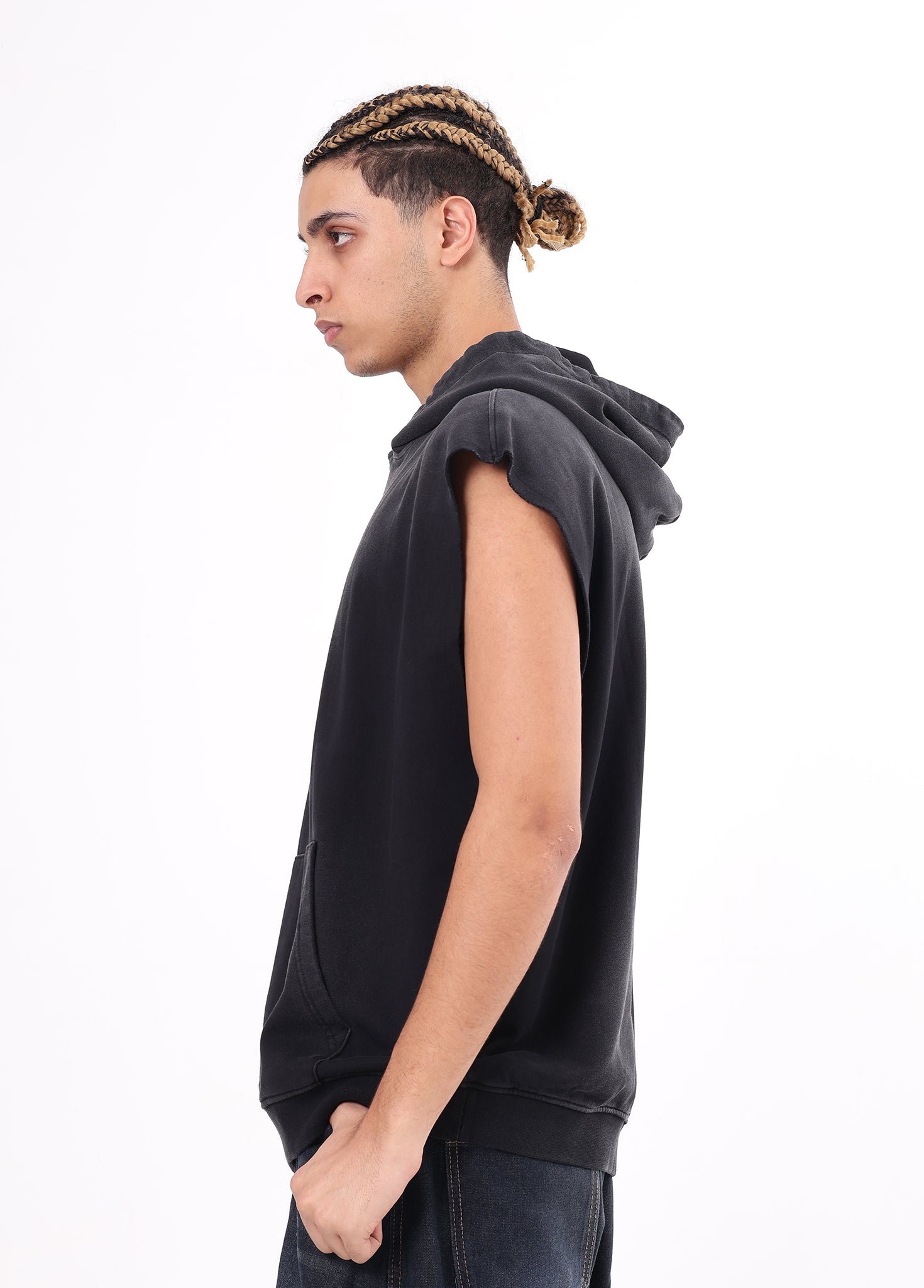 Sleeveless Hooded Vest