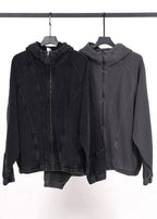 Half Mask Zip Hooded Jacket