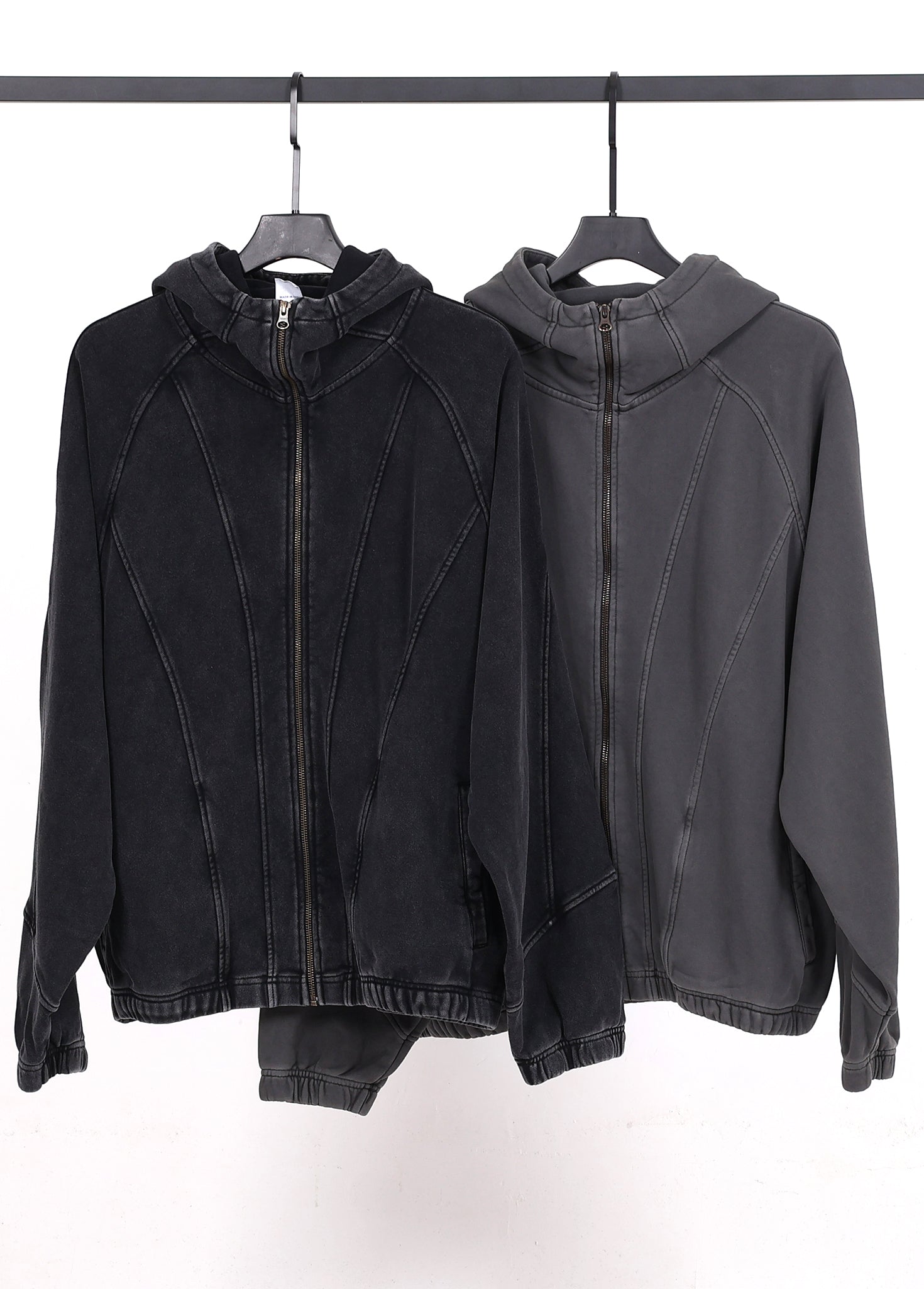 Half Mask Zip Hooded Jacket