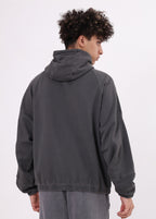 Half Mask Zip Hooded Jacket