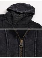 Half Mask Zip Hooded Jacket