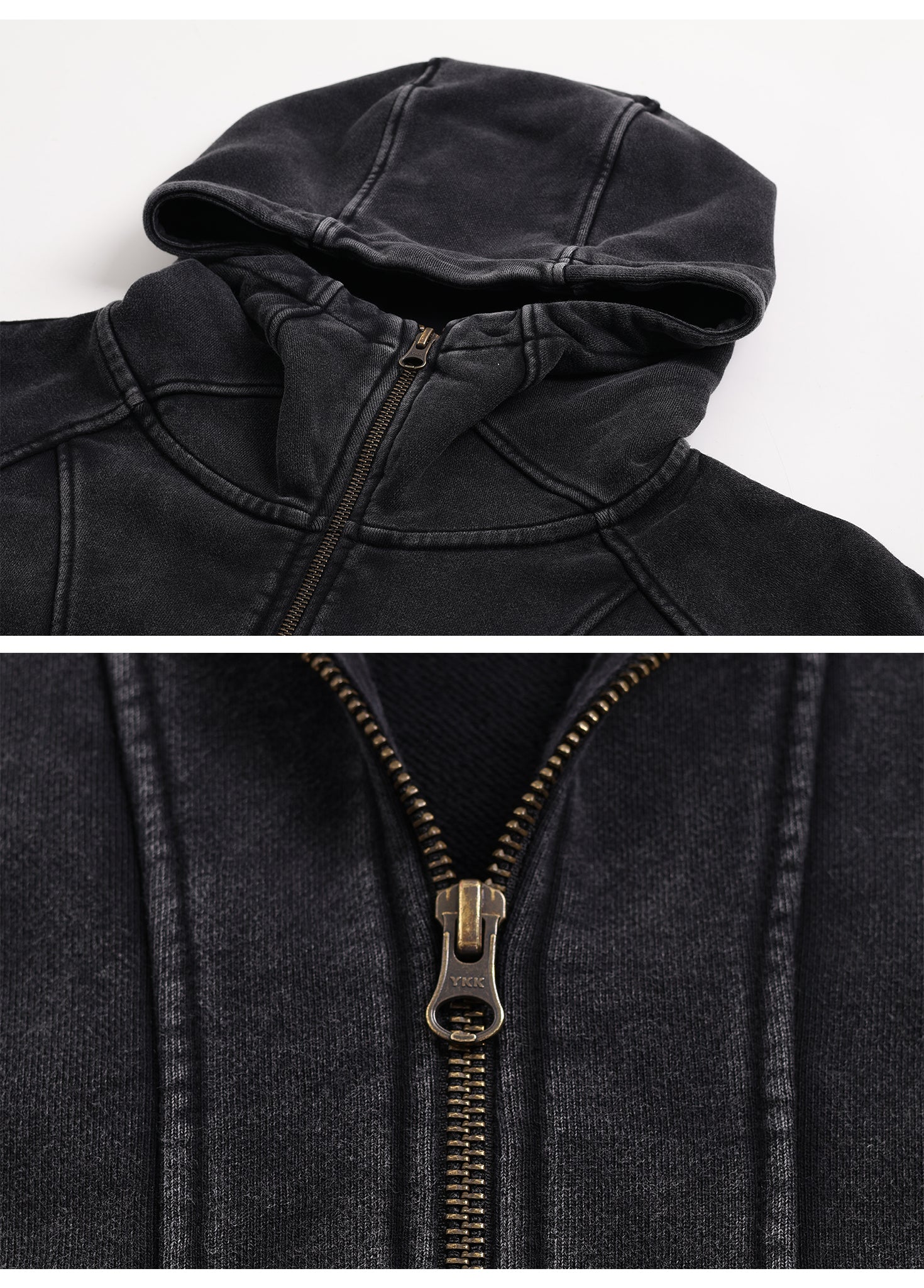 Half Mask Zip Hooded Jacket