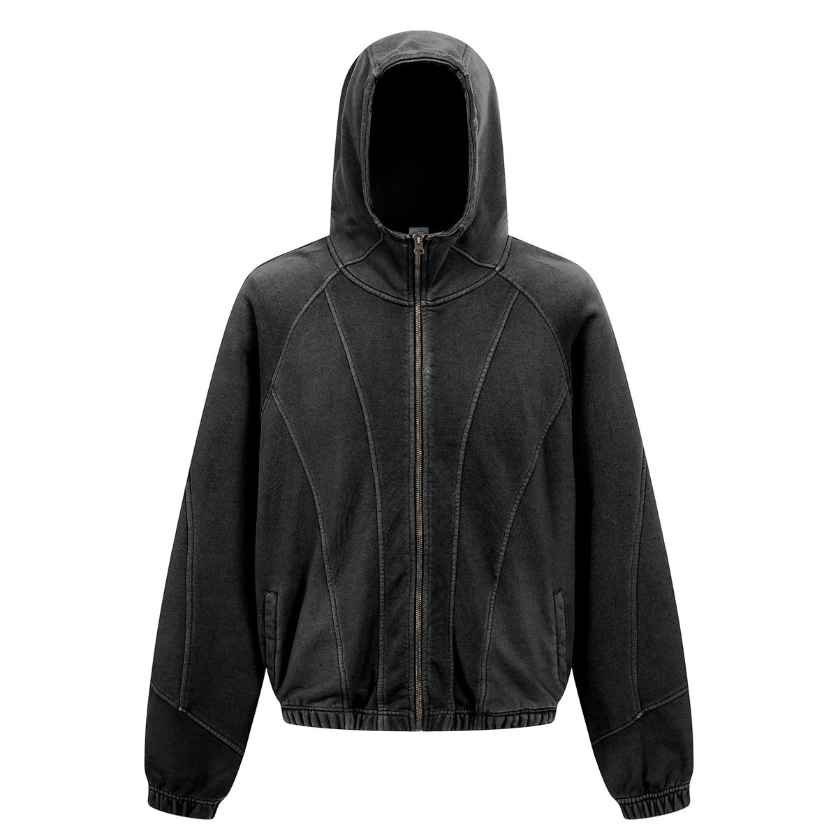 Half Mask Zip Hooded Jacket