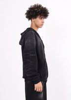 Gradient Brushed Zipper Hoodie