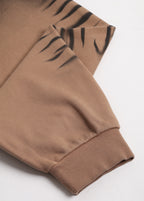 Gradient Brushed Zipper Hoodie